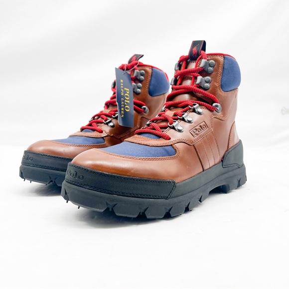 Polo Ralph Lauren Oslo Tactical Leather Boots New in Box - Picture 3 of 16